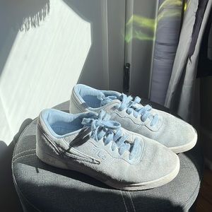 LAST CHANCE Blue Fila suede sneakers!!!